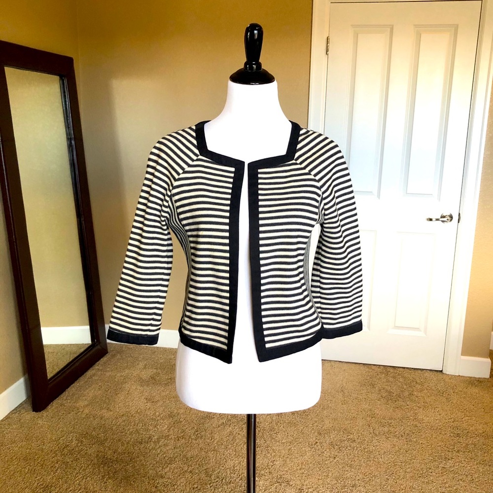 Banana Republic Striped Crop Jacket